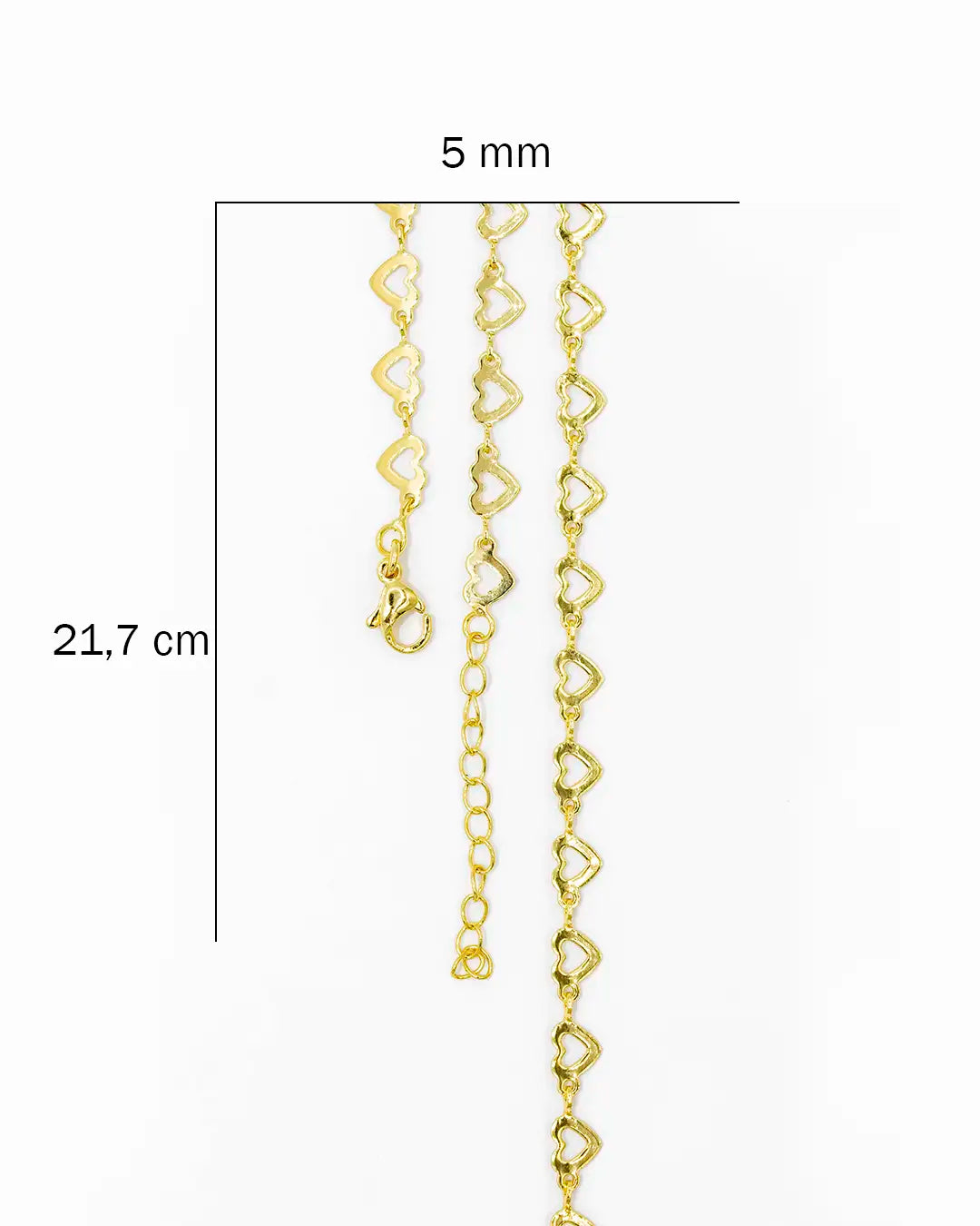 Pulsera corazón seguida