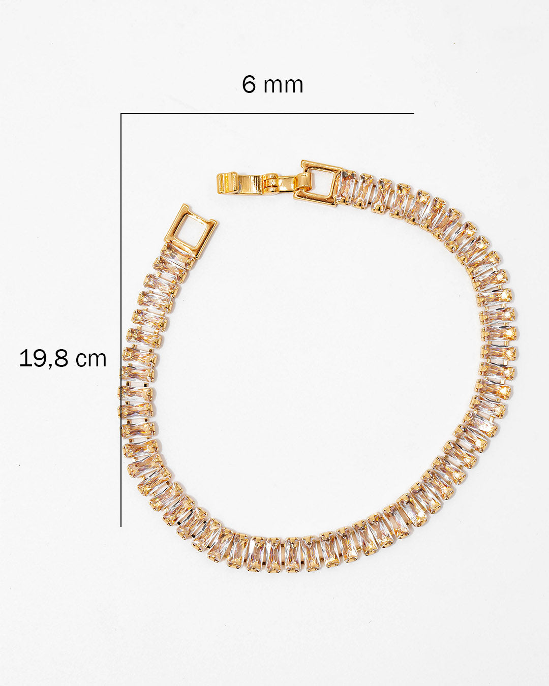 Pulsera strass blanca