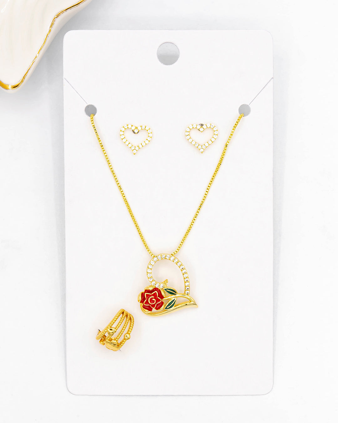 Set juego flor y corazón