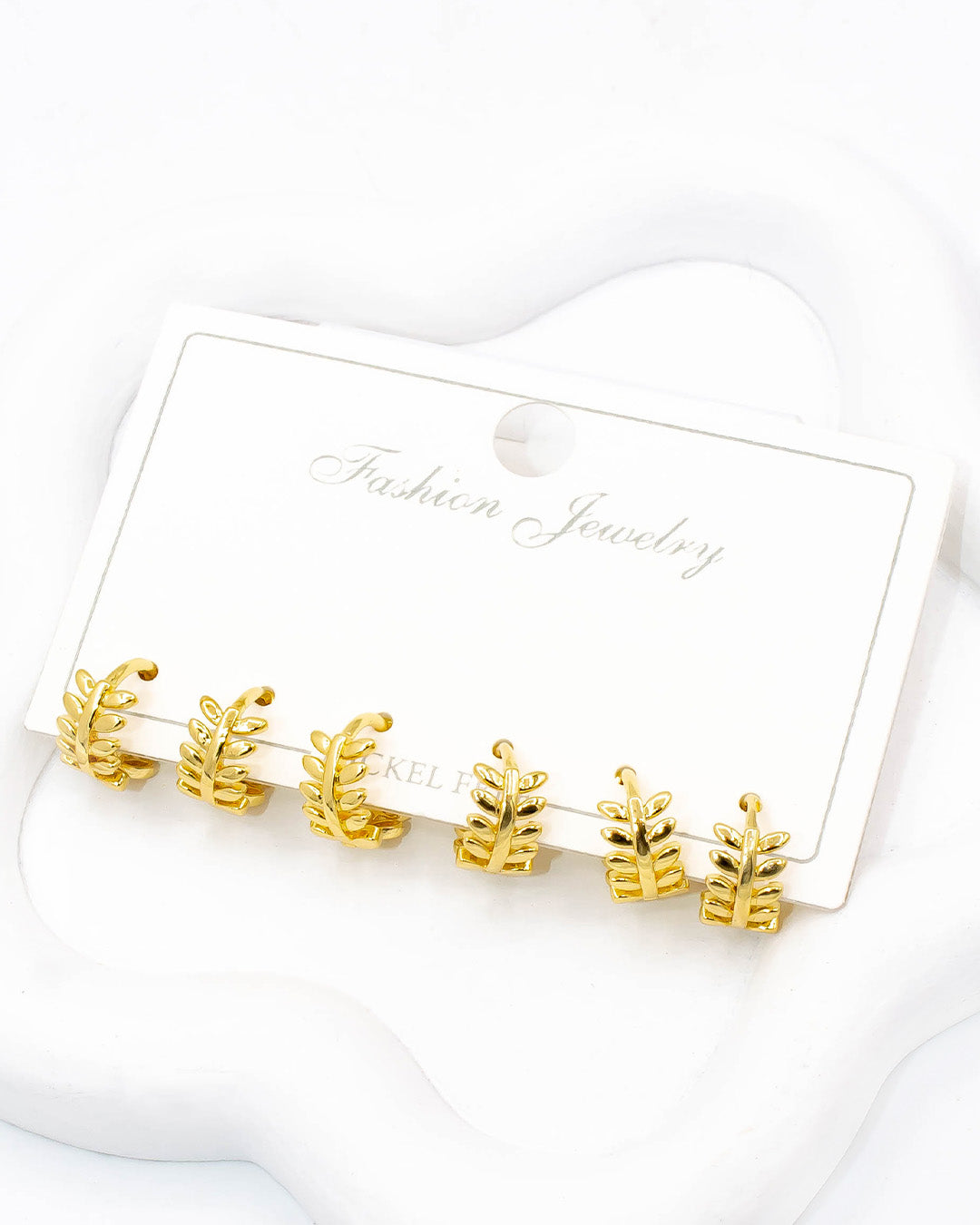 Set x3 candongas espiga