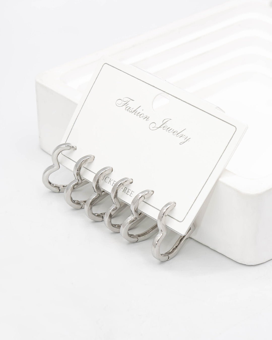 Set x3 candongas de corazón