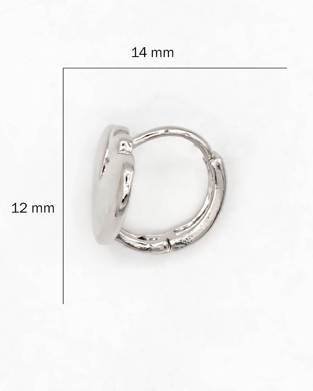 Set candongas corazón doble