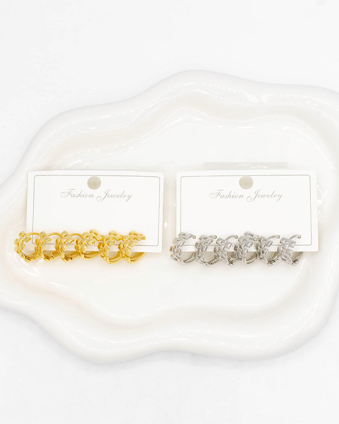 Set candongas cuadrados