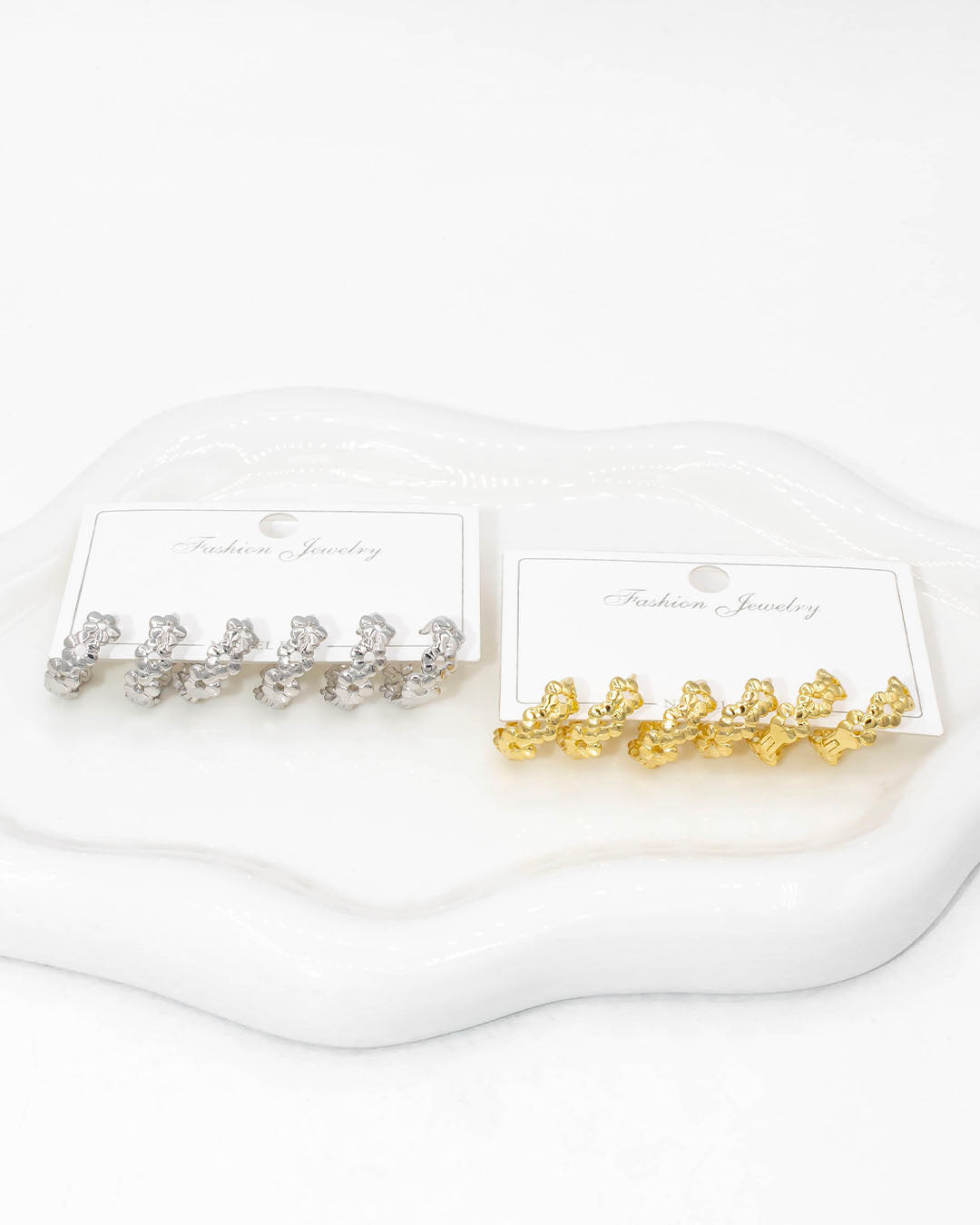 Set candongas flores