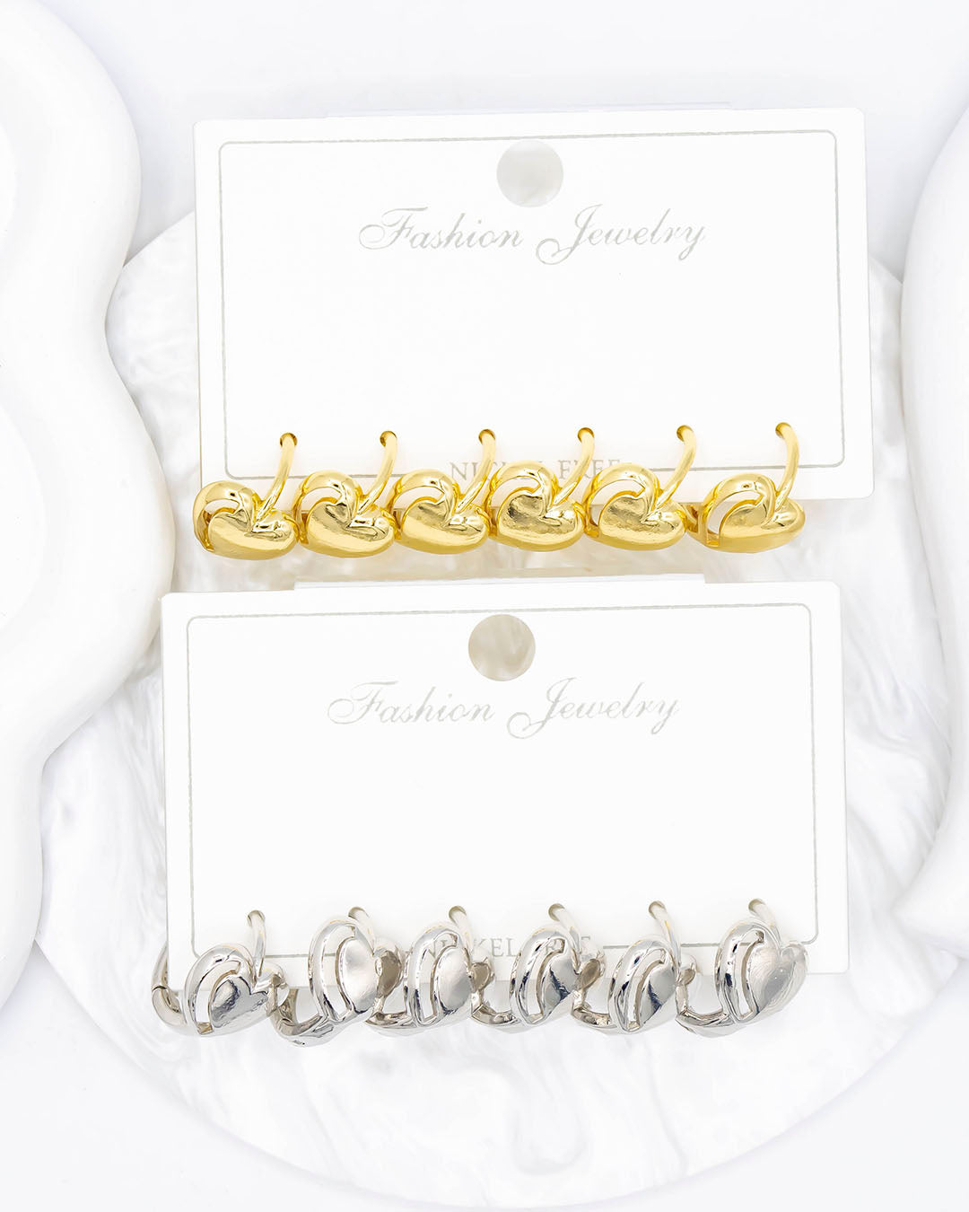 Set candongas corazón