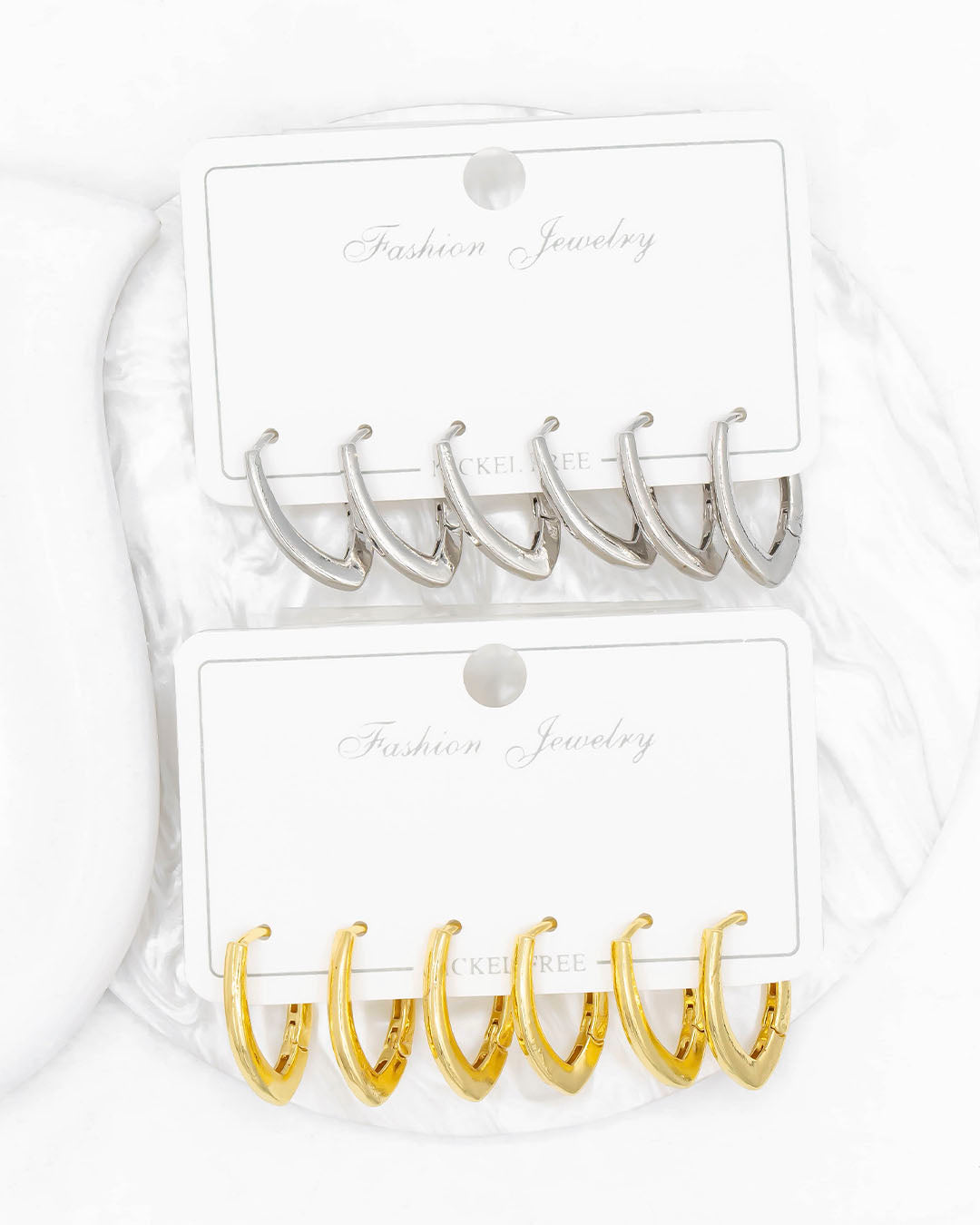 Set candongas ovaladas