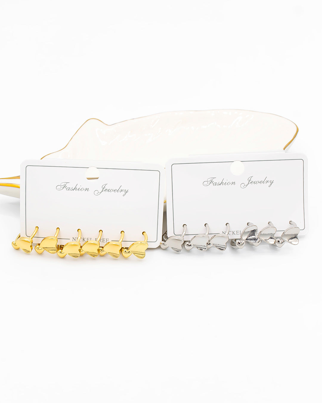 Set candongas triple corazón