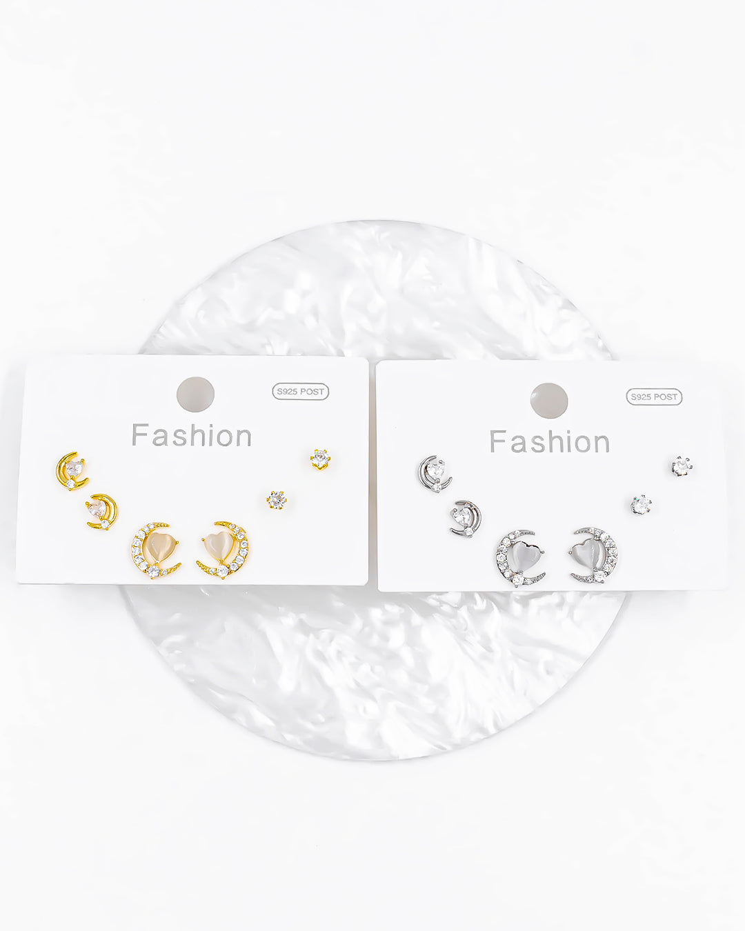 Set topo luna corazón