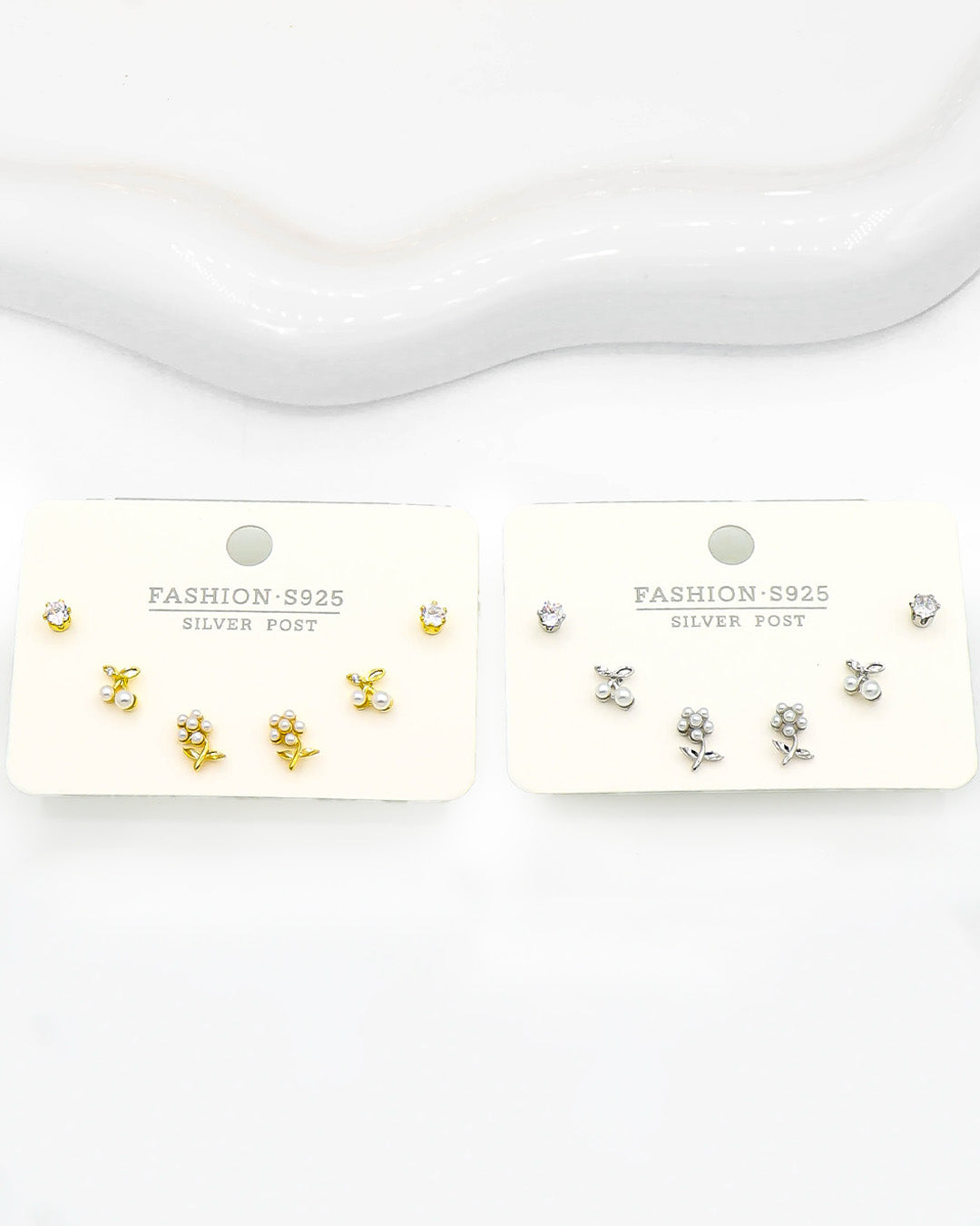 Set triple topo flor y cerezas