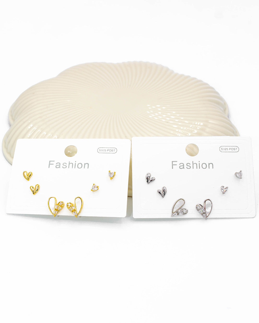 Set triple topo corazones