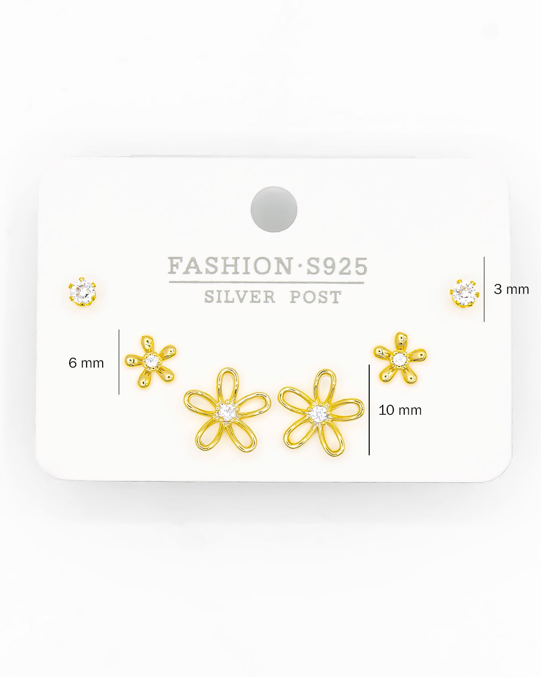 Set triple topo flor