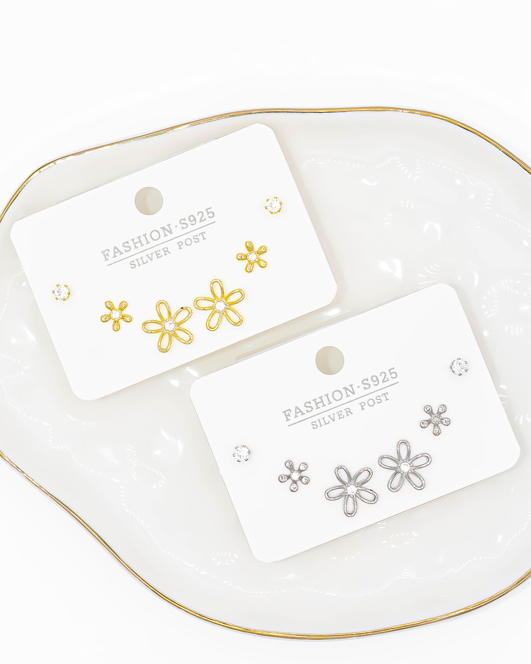 Set triple topo flor
