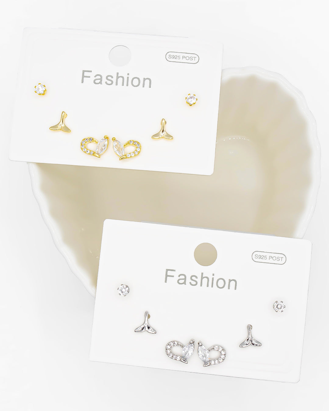 Set triple topo corazón