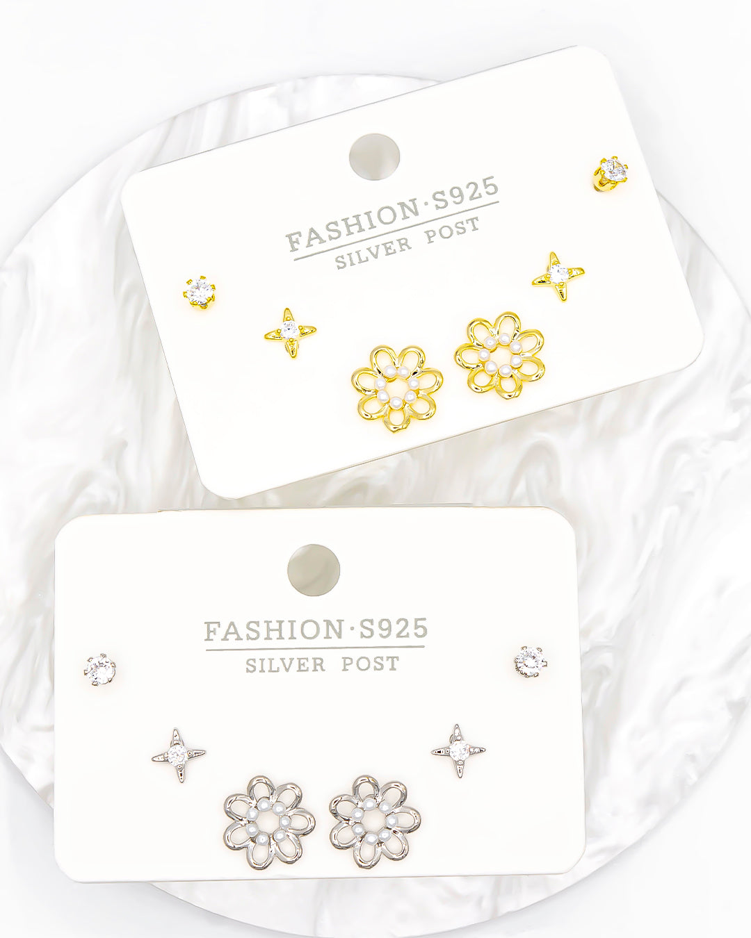 Set triple topo flor