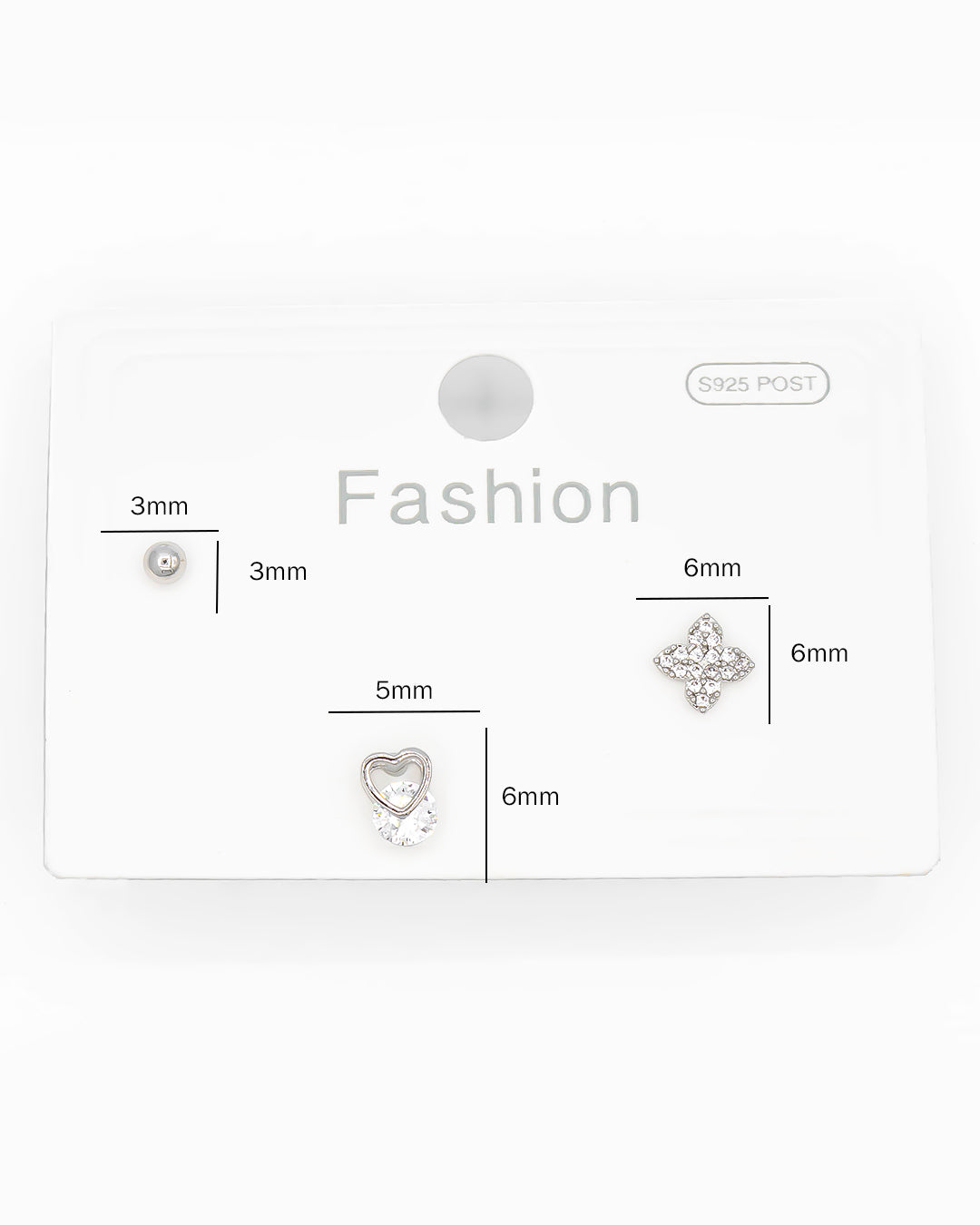 Set triple topo corazón