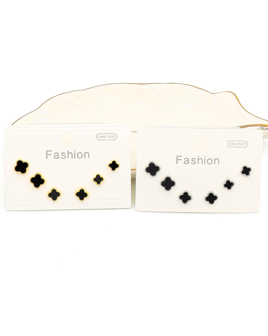 Set triple trébol negro