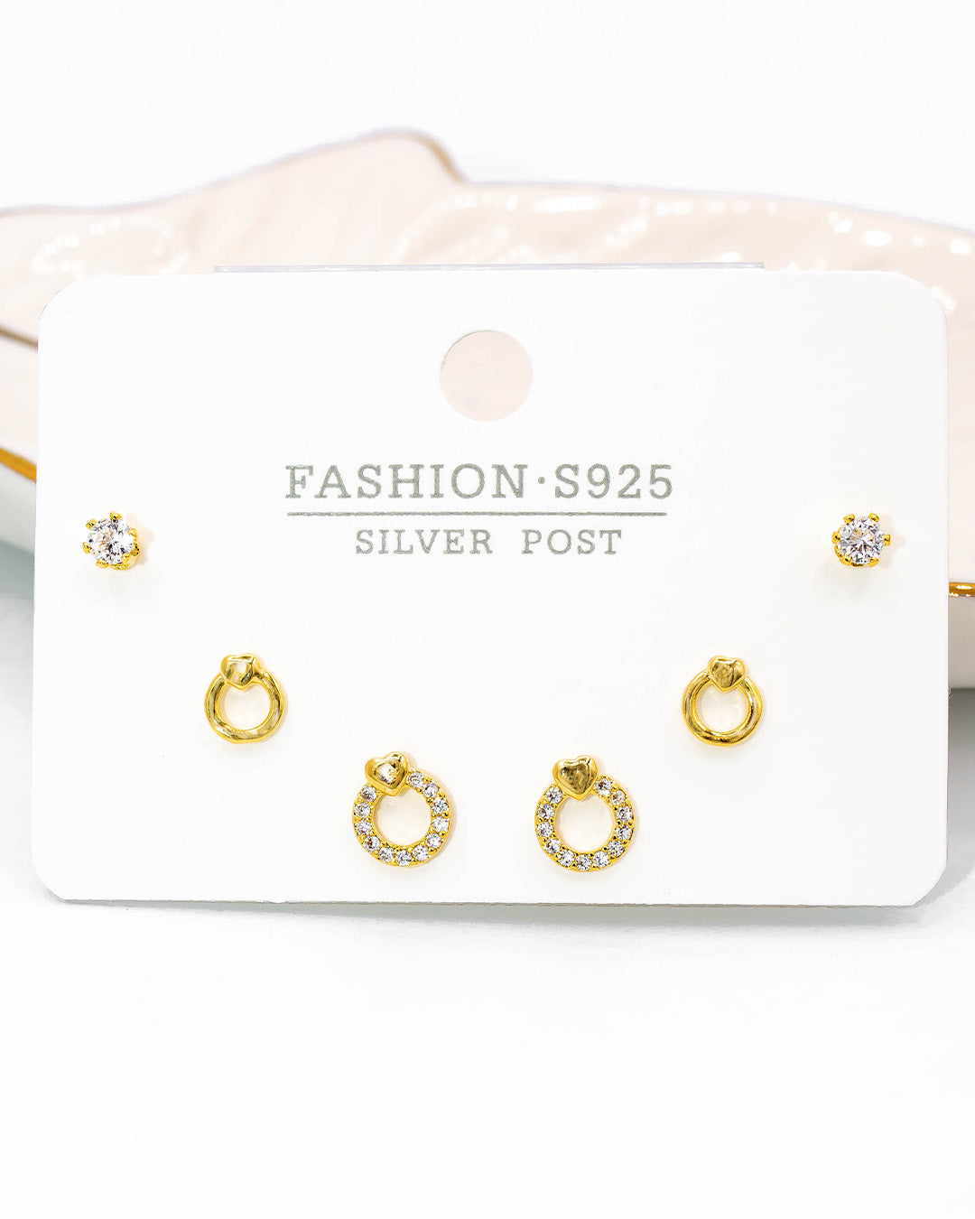 Set triple topo corazones