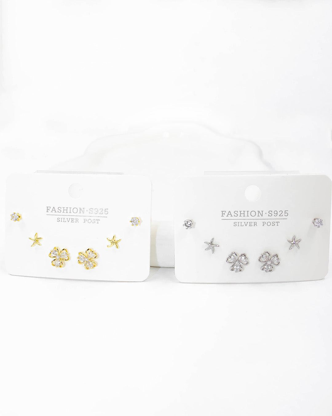 Set triple topo trébol y estrella