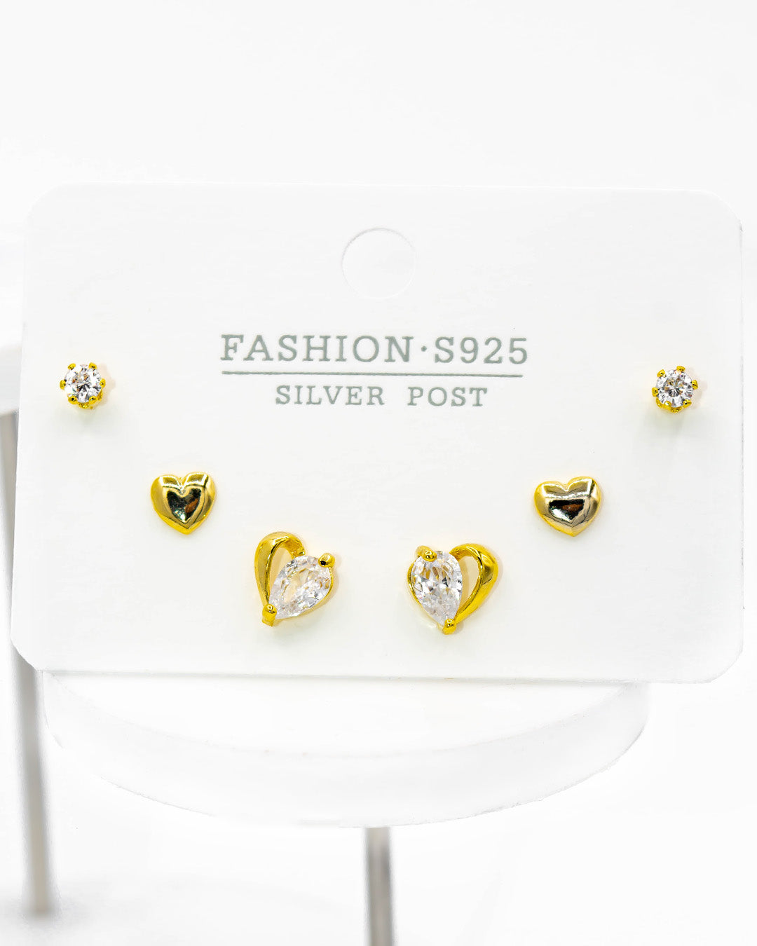 Set triple topo corazones