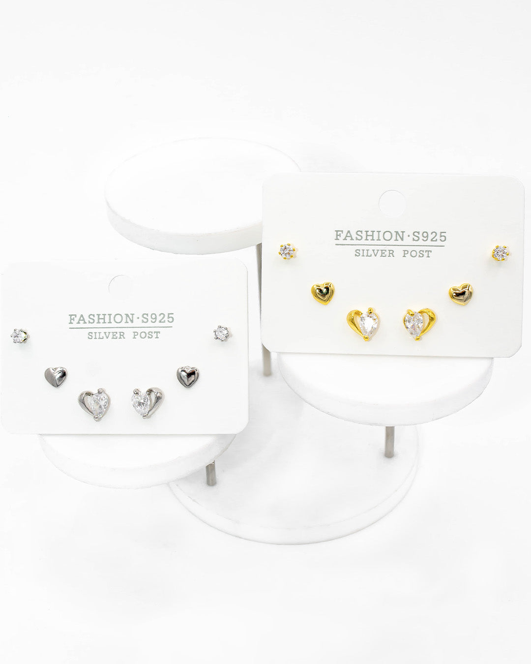 Set triple topo corazones