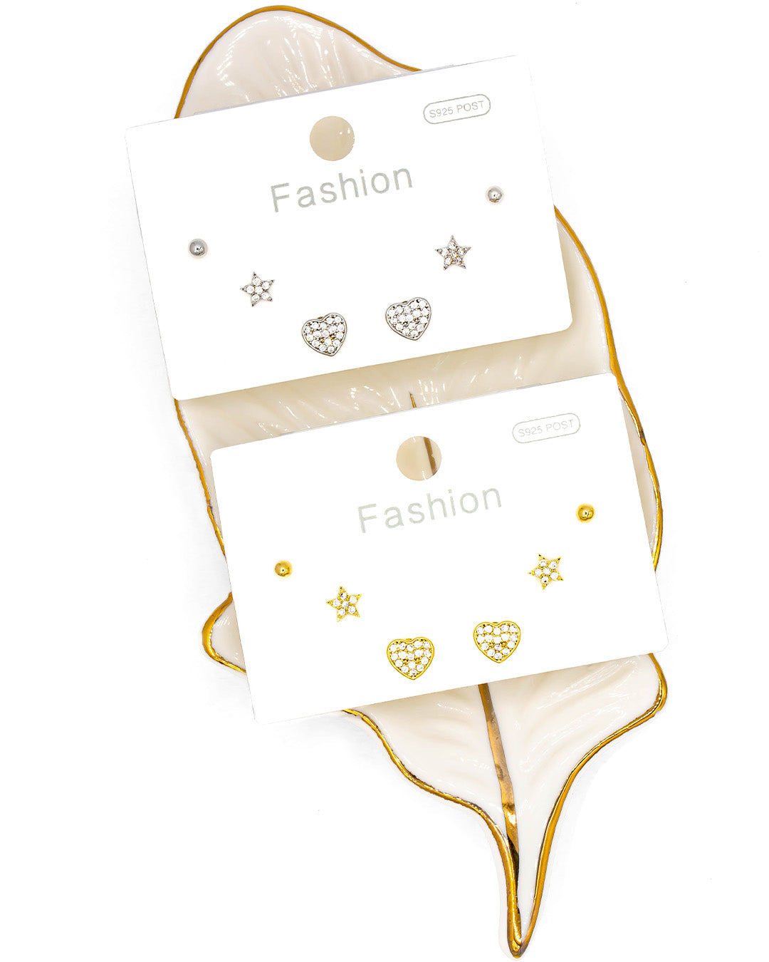 Set triple topo corazón