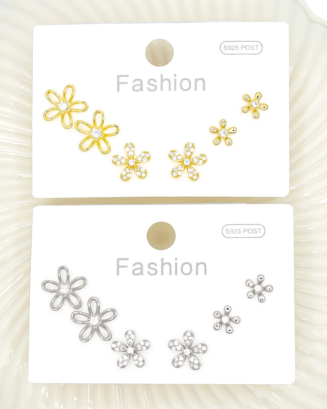 Set triple topo flor