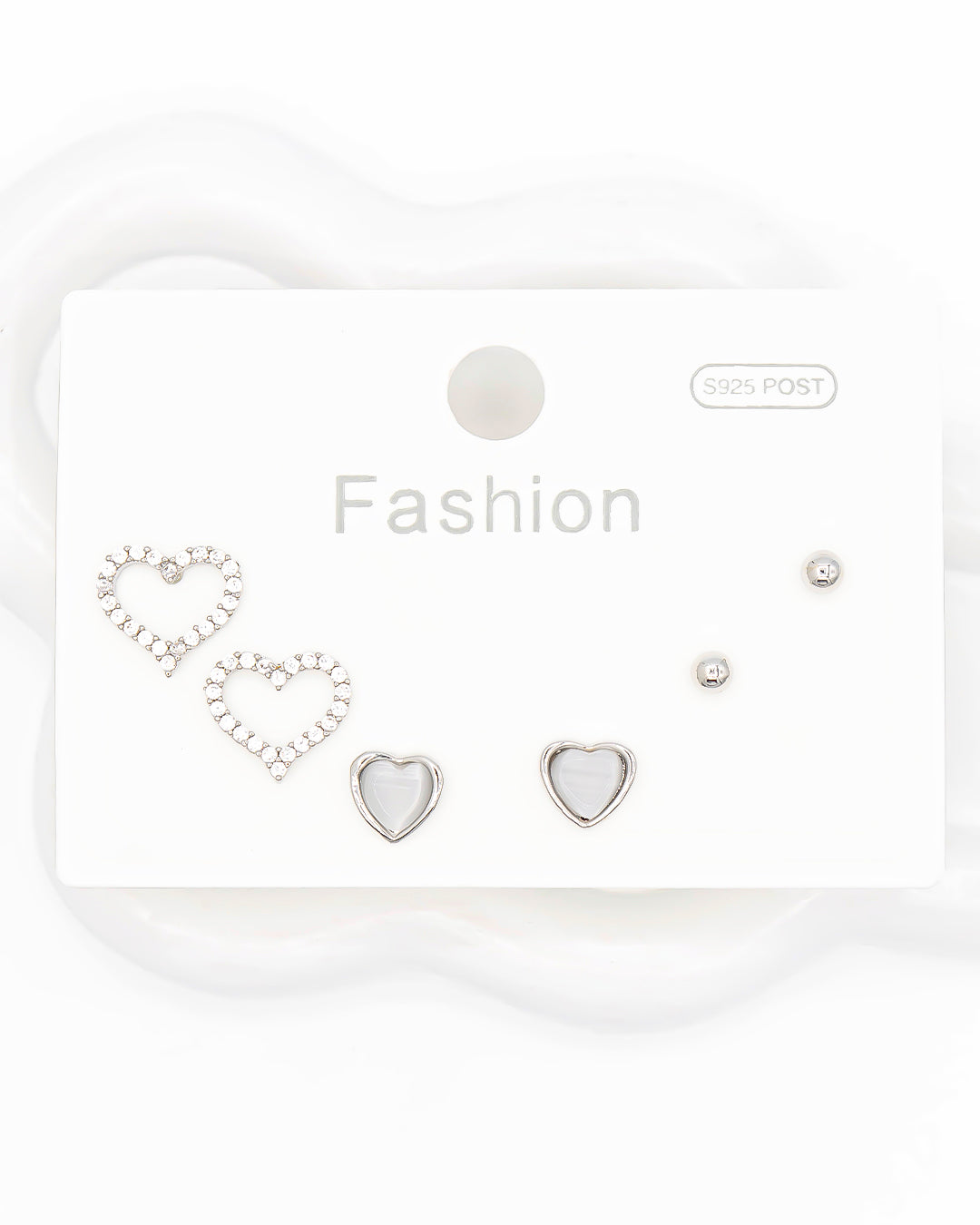 Set triple topo corazón