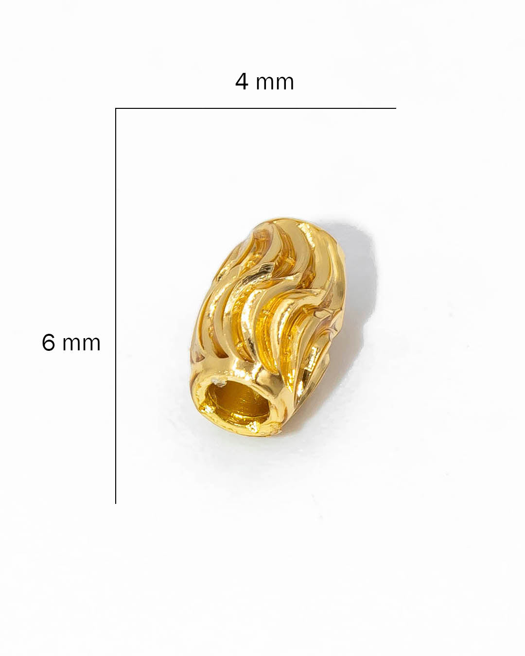 Oro laminado separador barril rayado