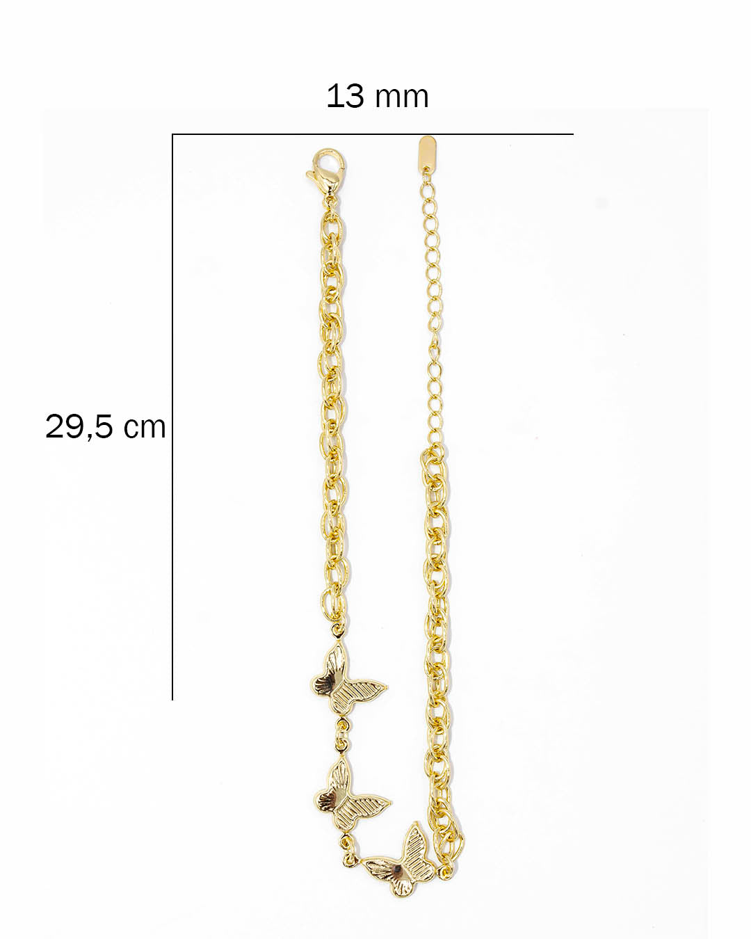 Tobillera mariposas x3