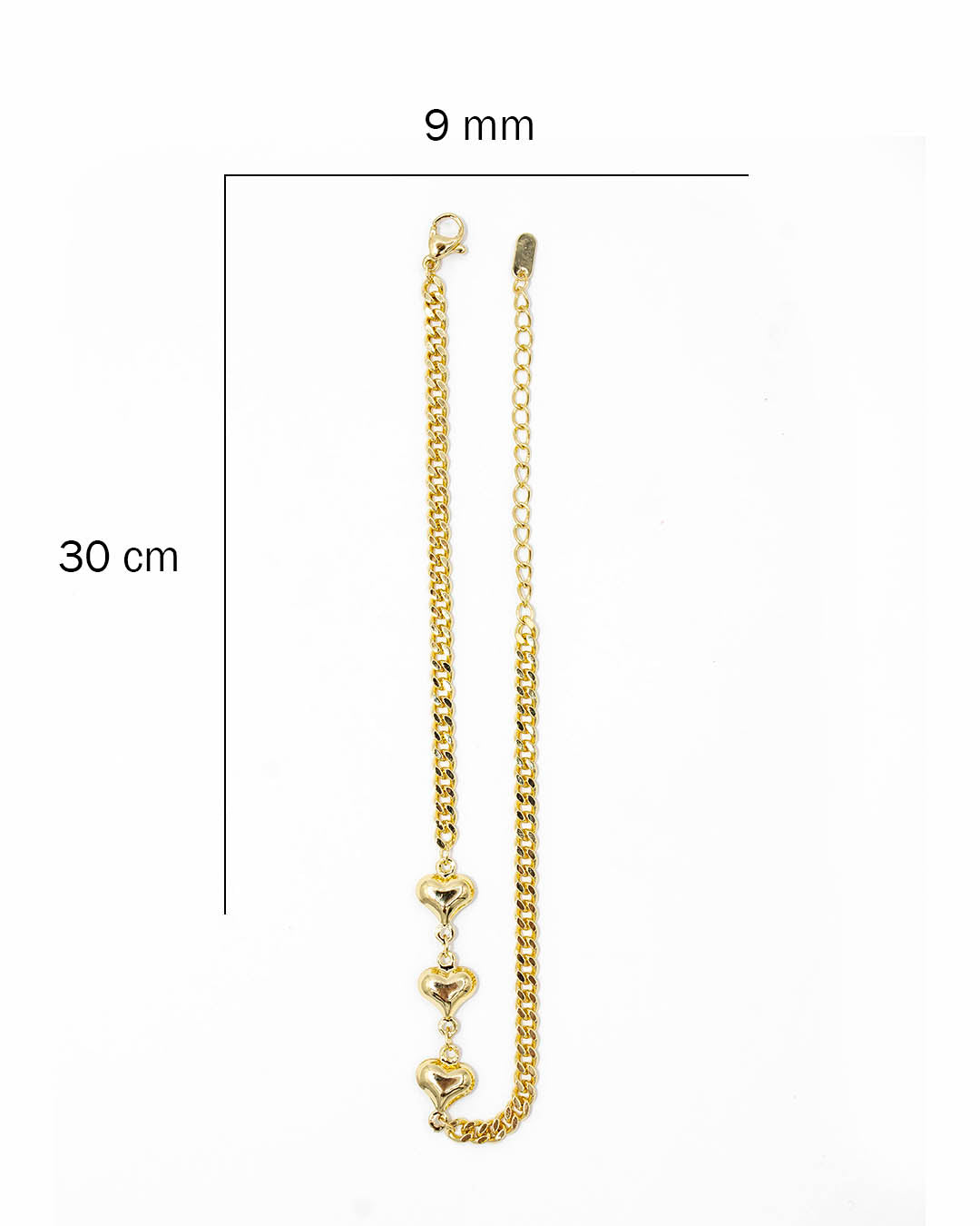 Tobillera cubana corazón