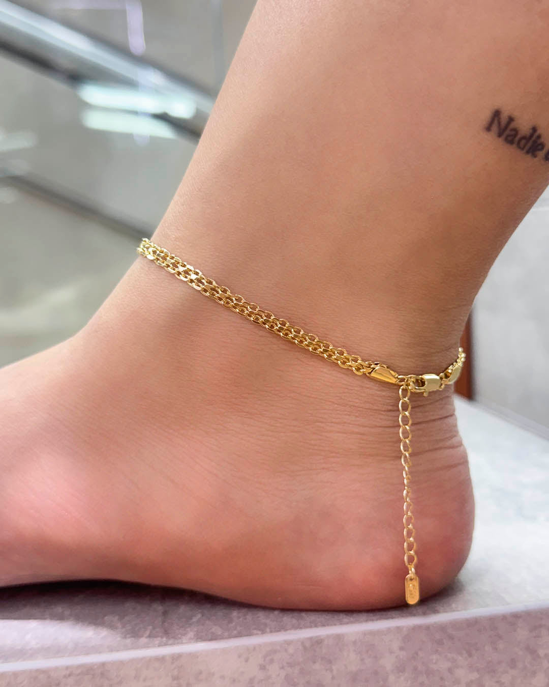 Tobillera tejido doble olímpico