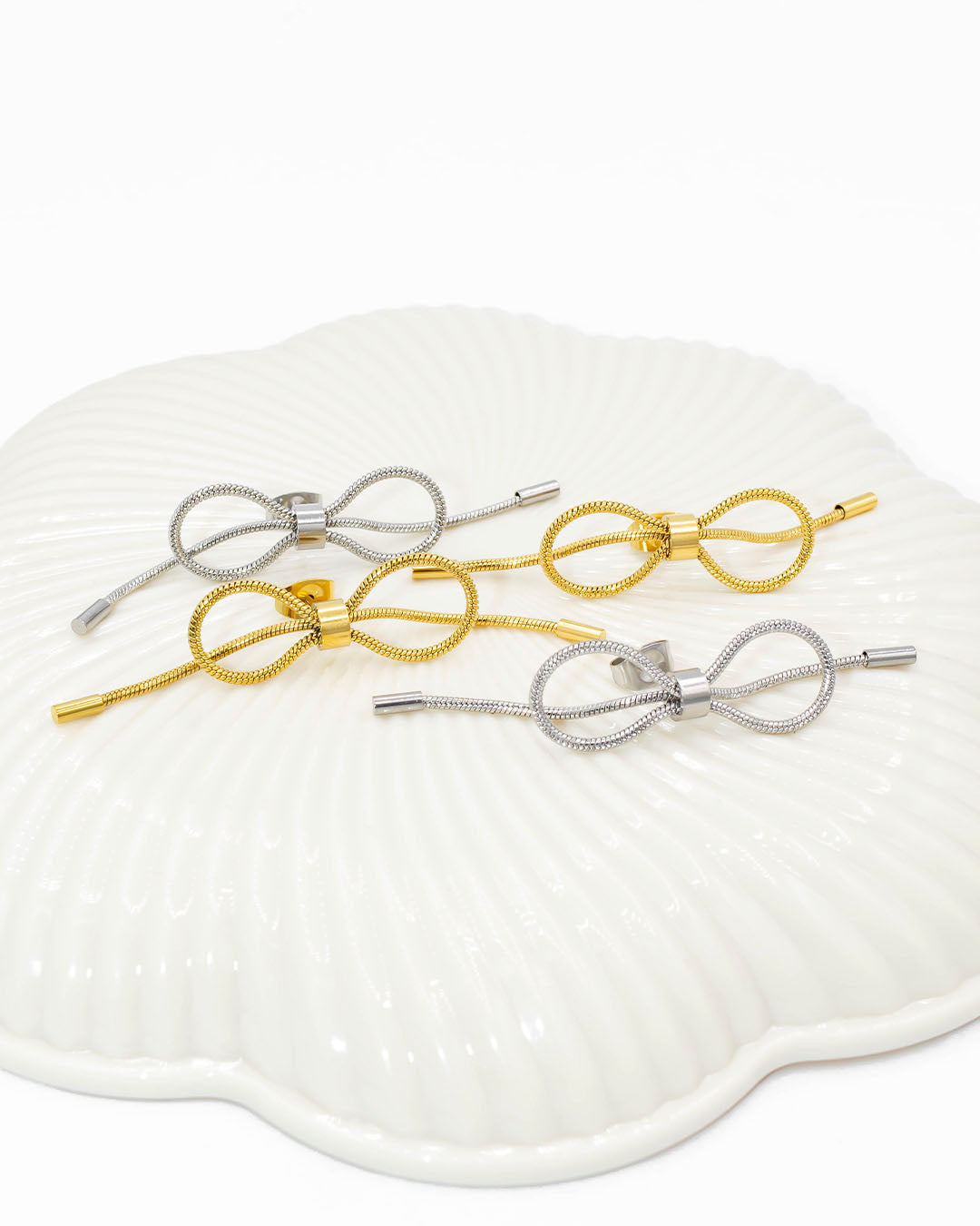 Topo moño tejido cola de ratón