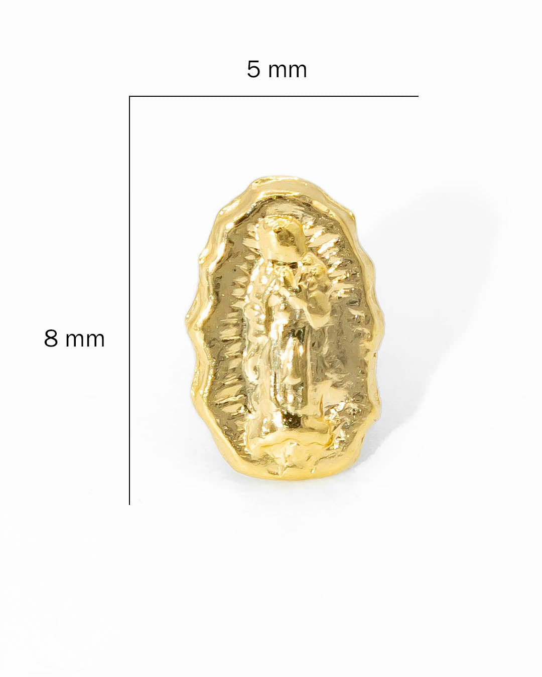 Oro laminado topo virgen Guadalupe
