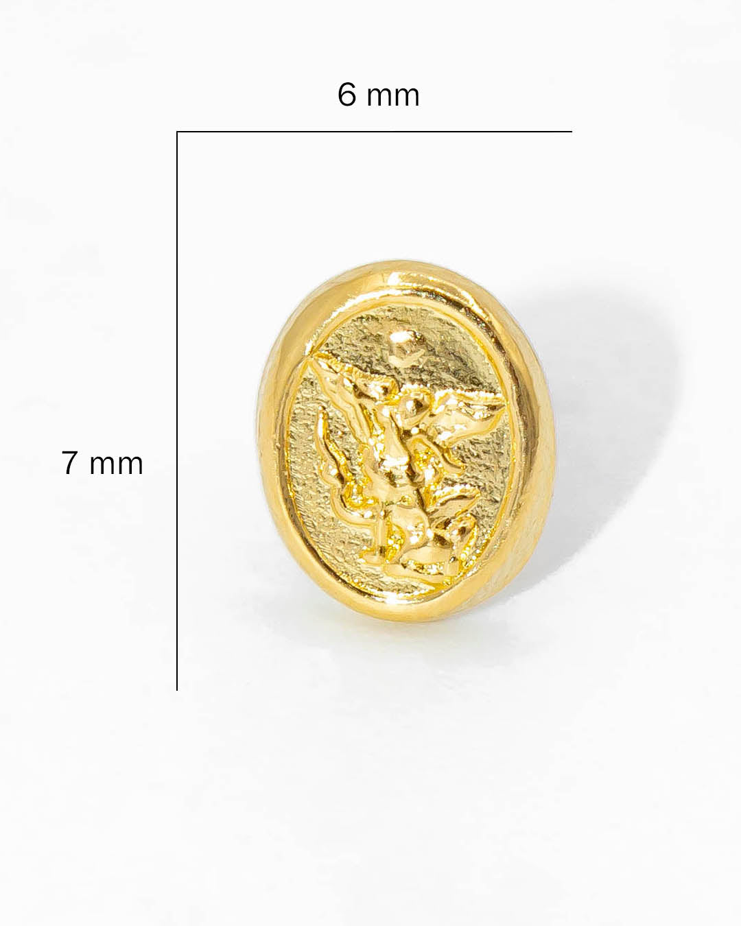 Oro laminado topo san Miguel arcángel