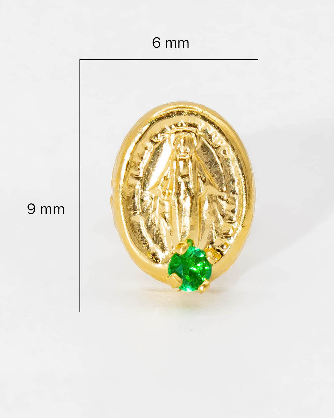 Oro laminado topo virgen circón