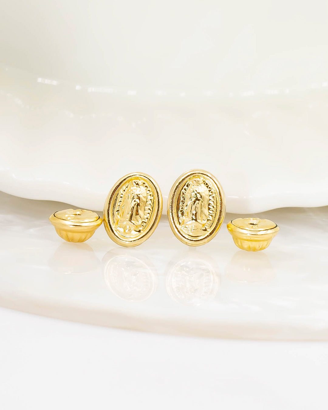 Oro laminado topo virgen de Guadalupe