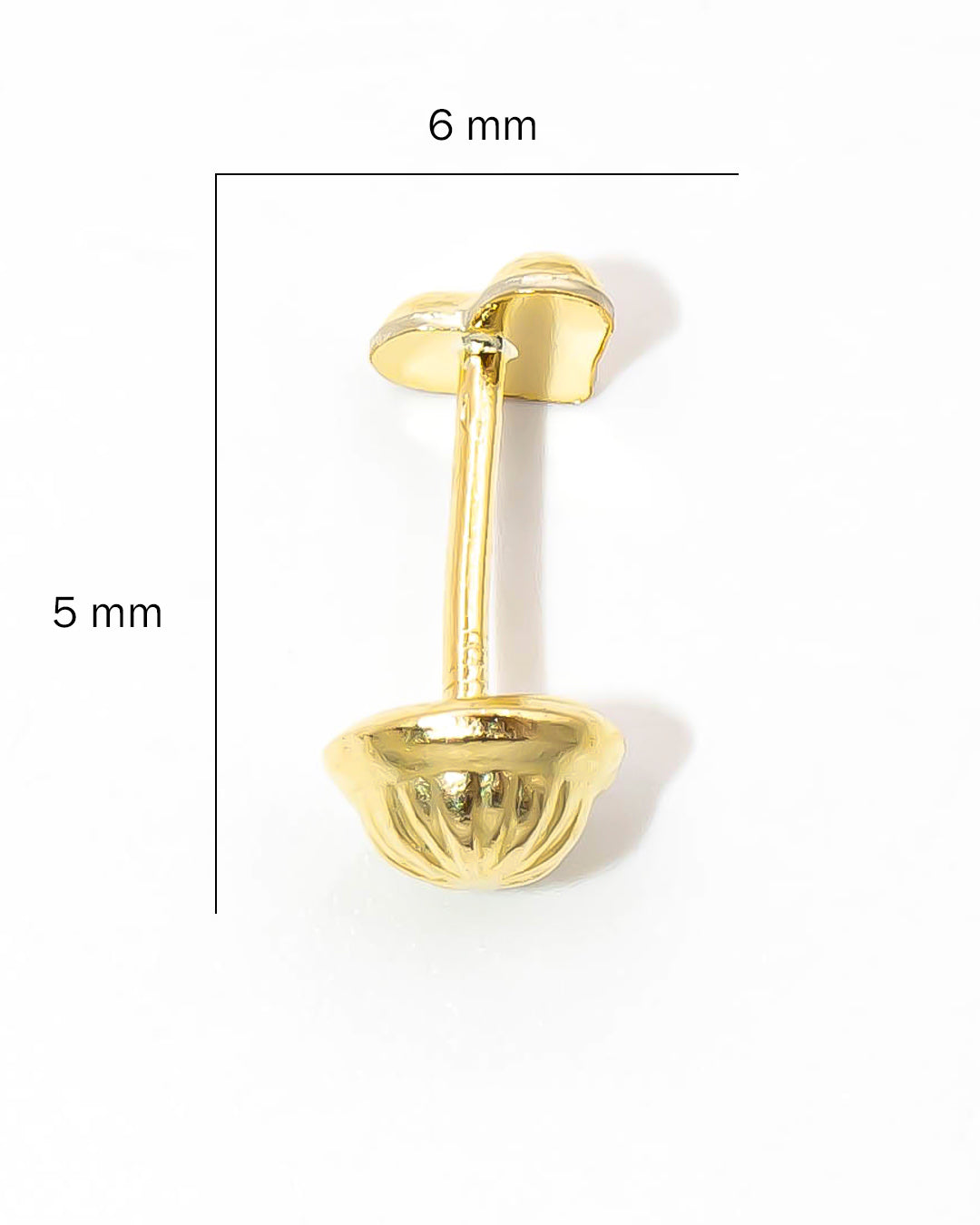 Oro laminado topo corazón