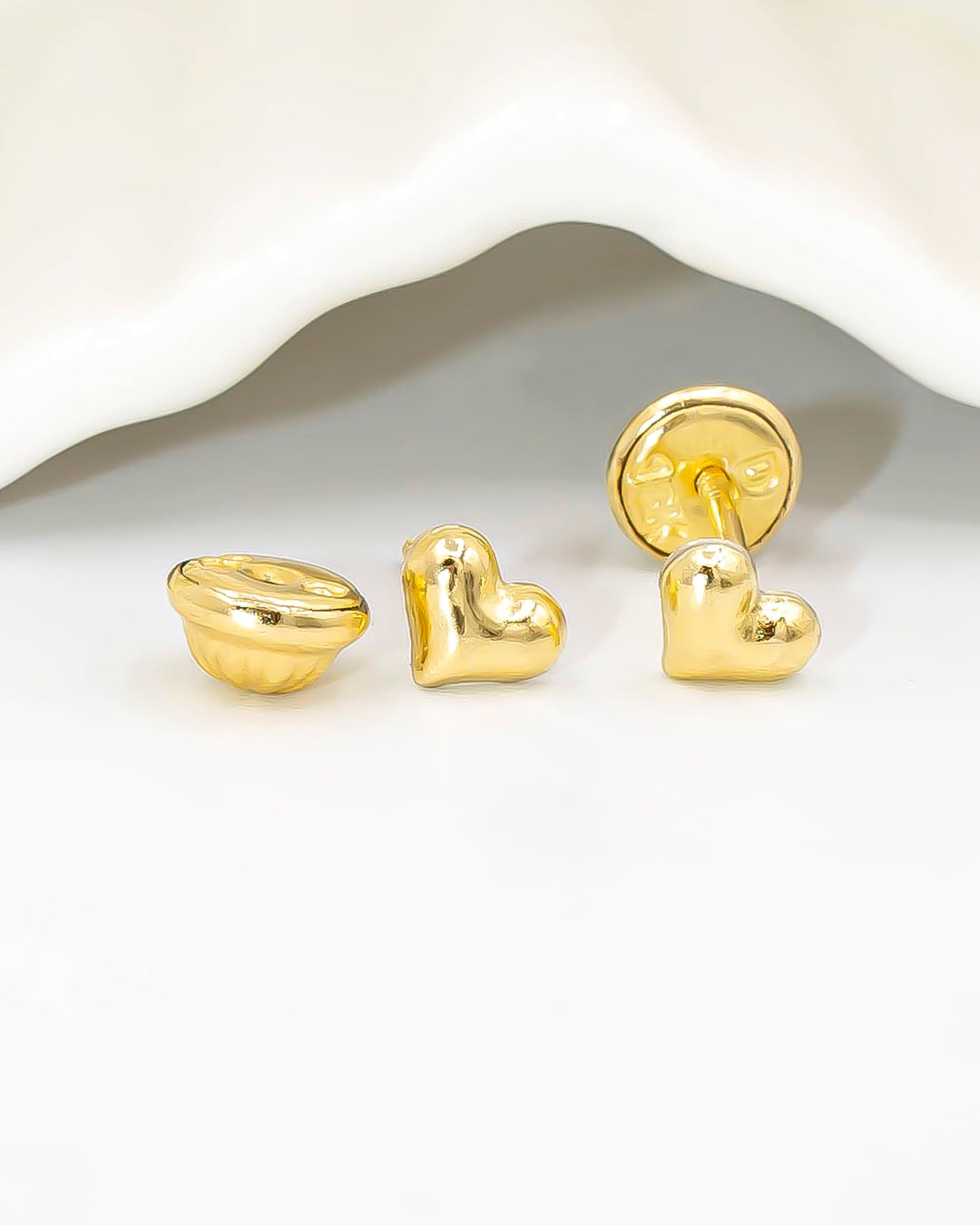 Oro laminado topo corazón