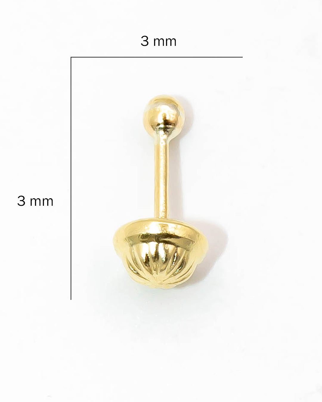 Oro laminado topo balín