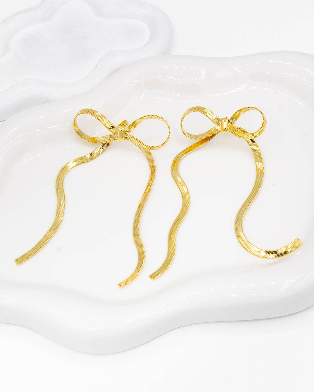 Topo moño listones largos