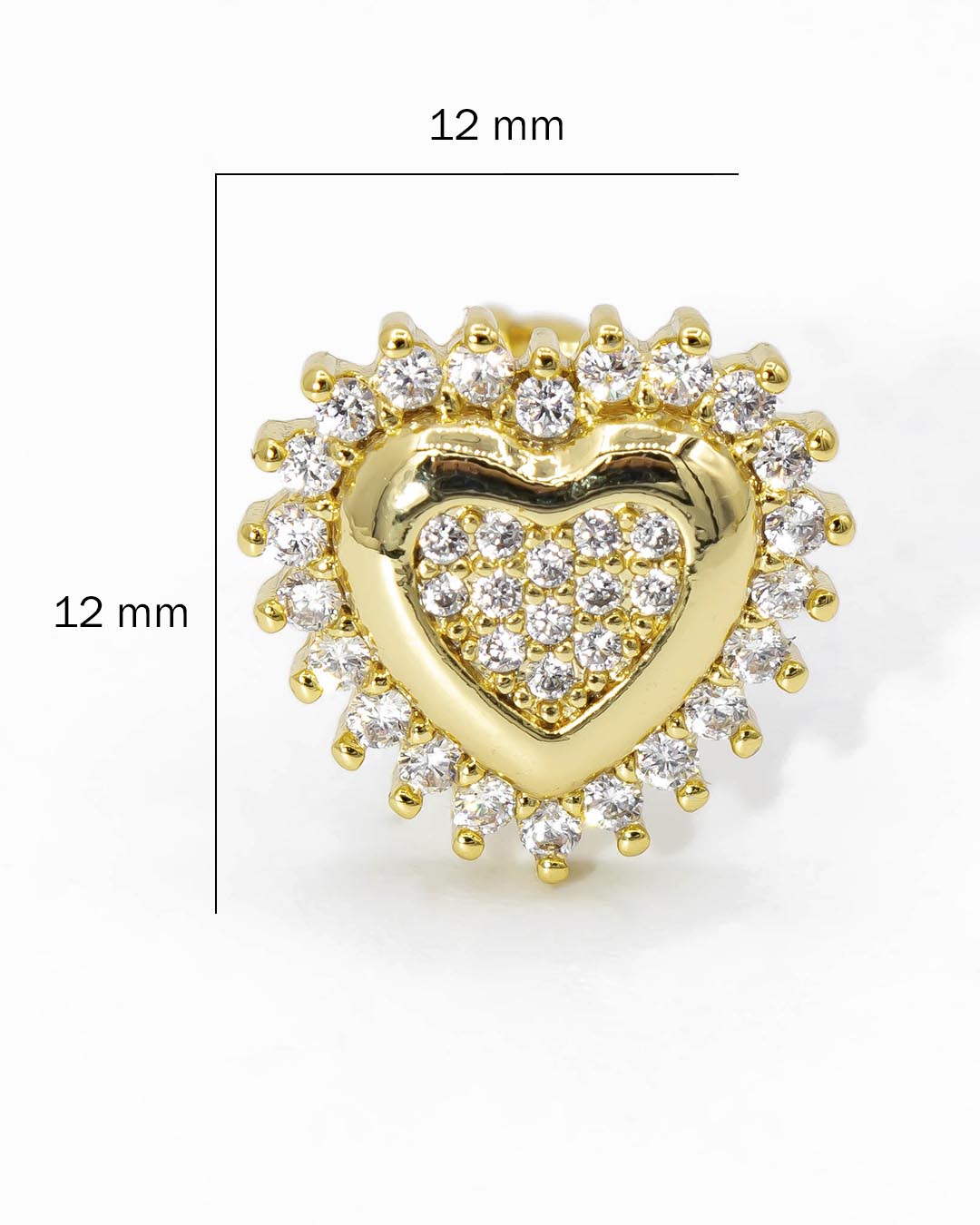 Topo corazones circón