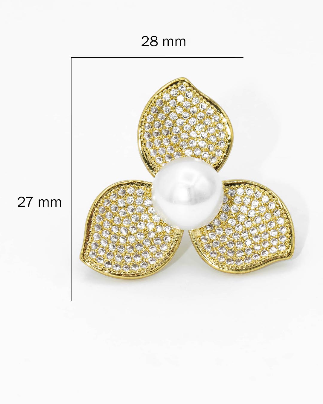 Topo flor perla grande