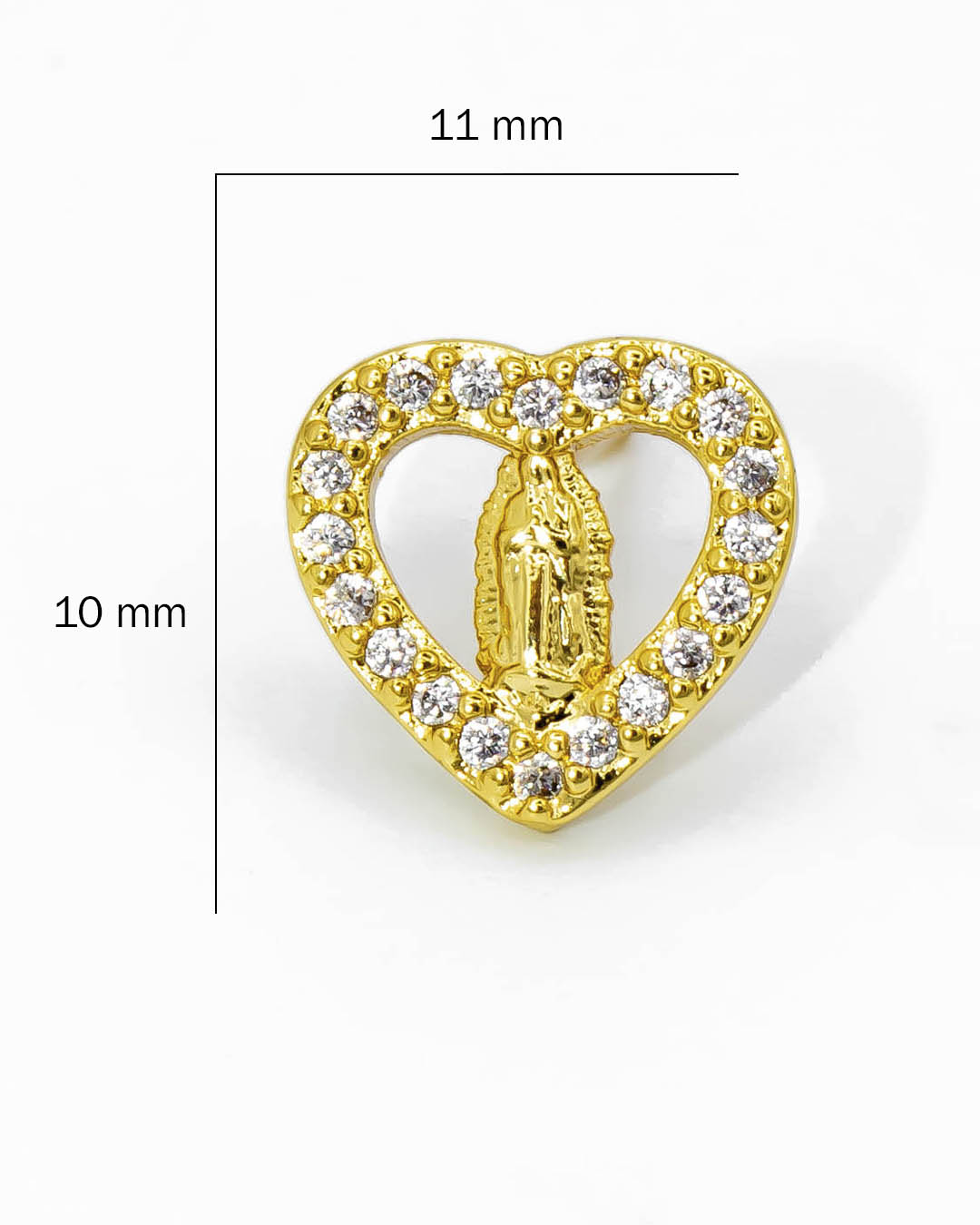 Topo corazón Virgen Guadalupe