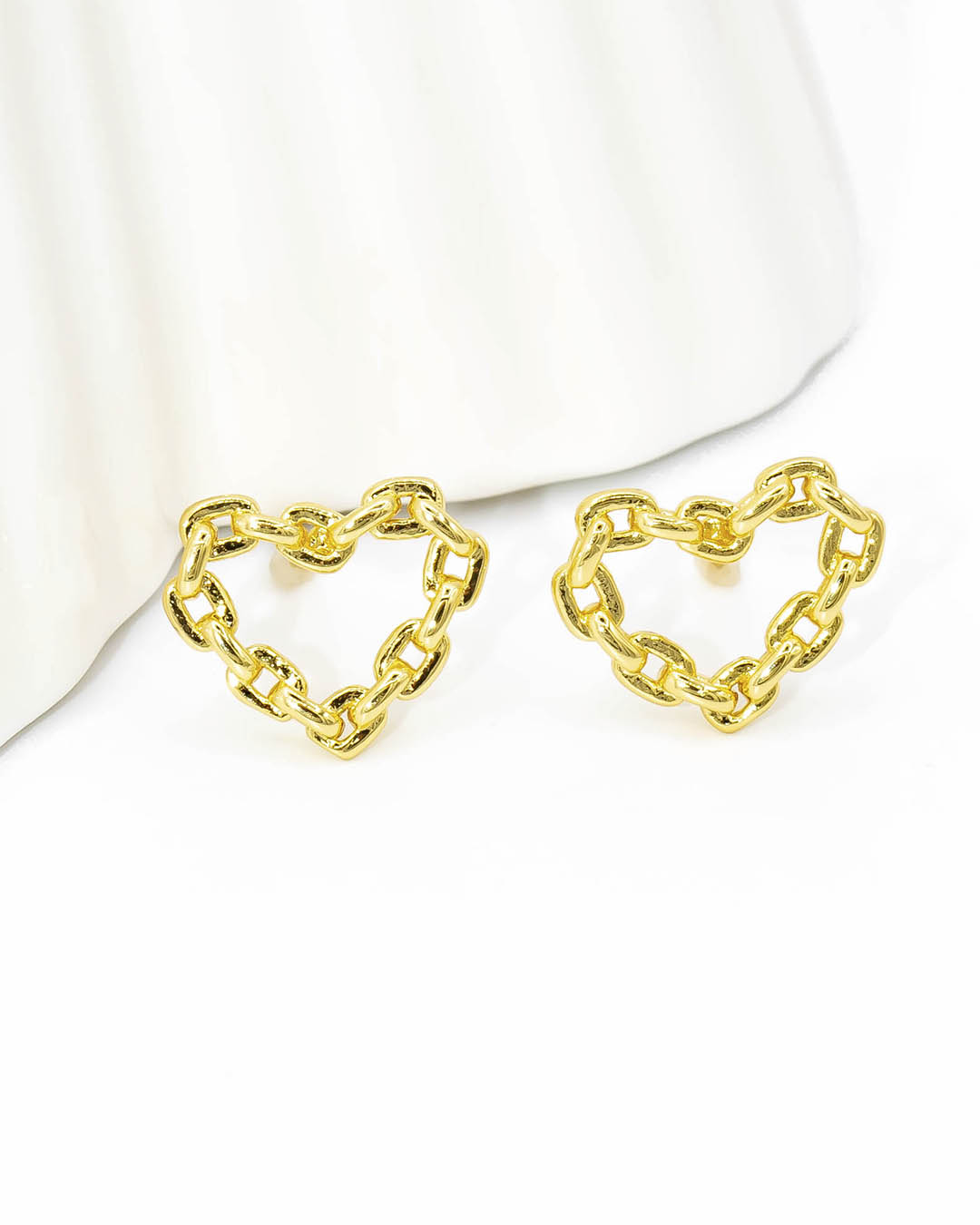 Topo corazón silueta cadena