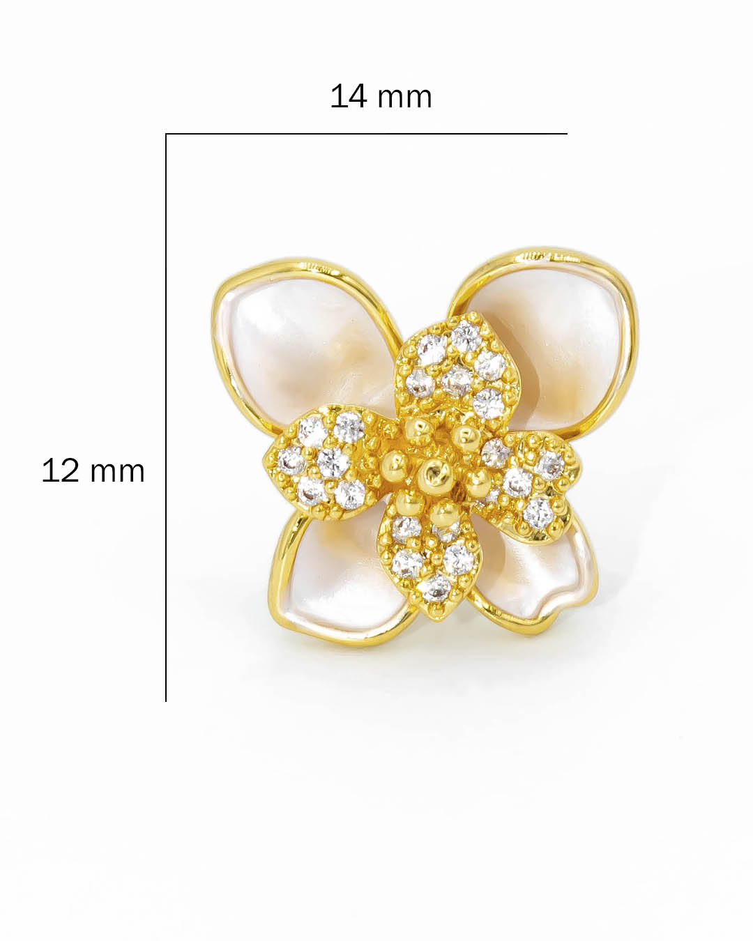 Topo flor blanca circones