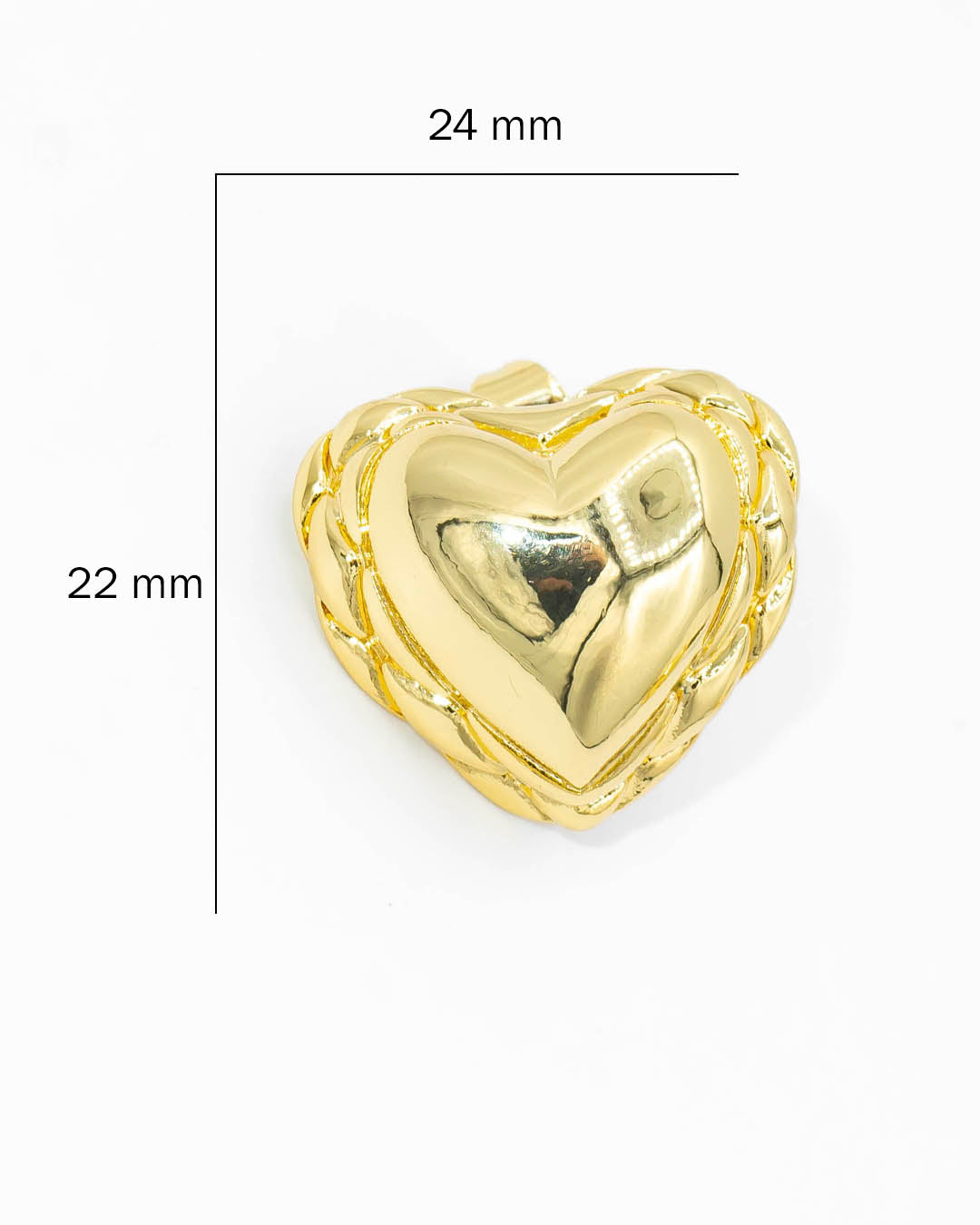 Topo corazón tallado