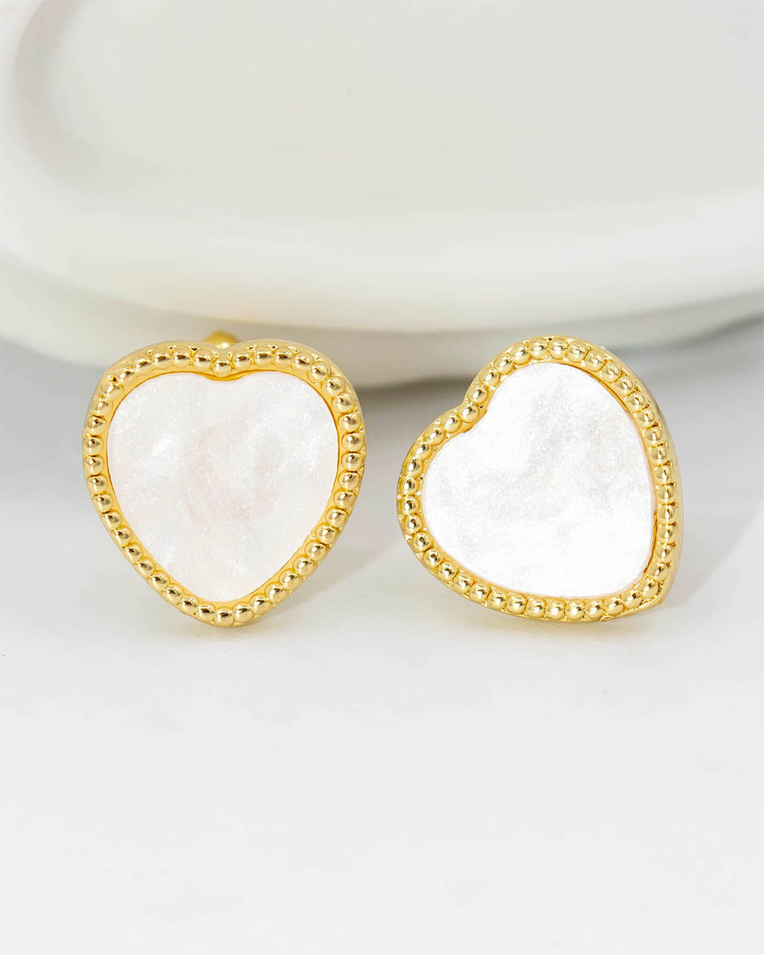 Topo corazón blanco