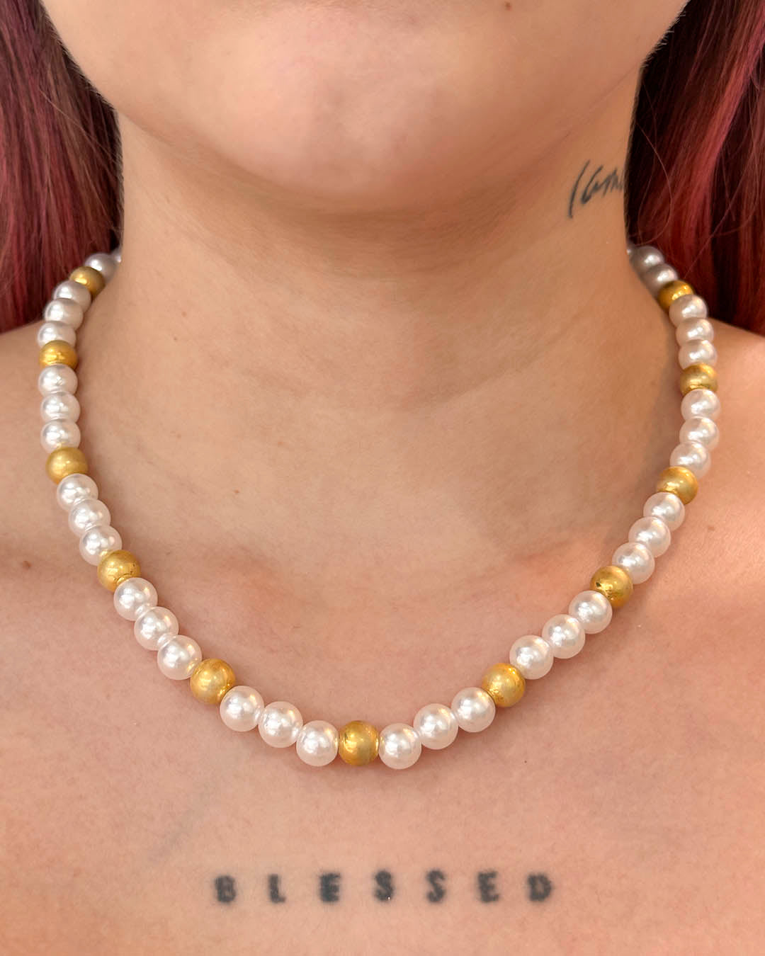 VALGATA choker perla balín