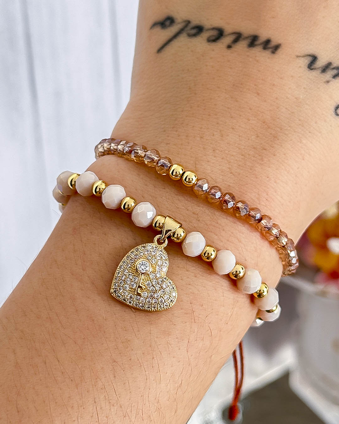 VALGATA pulsera murano y corazón