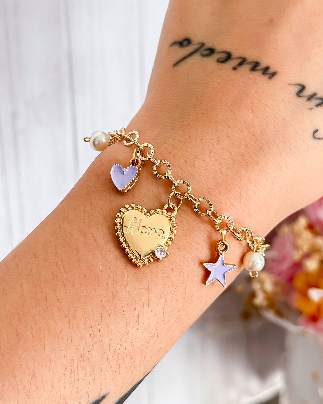 VALGATA pulsera corazón colgante